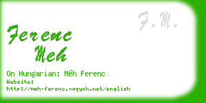 ferenc meh business card