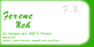 ferenc meh business card